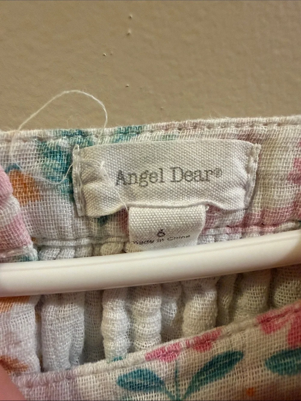 Angel Dear Floral Cotton Tank Top - Pink, Yellow & Green